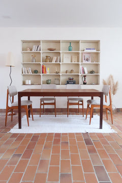 grande table manger vintage scandinave extensible rallonge danois Cees Braakman Pastoe denmark wenge teck