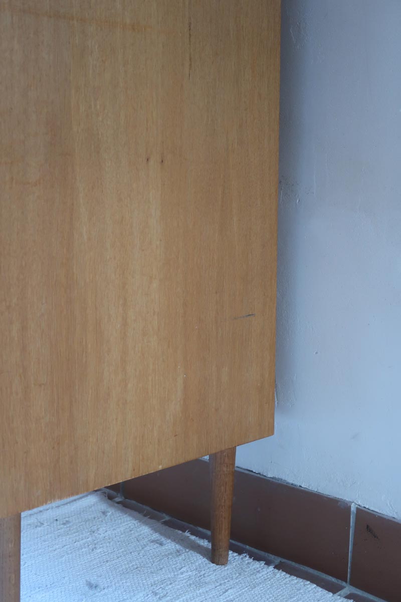 haute commode scandinave chêne clair danemark années 60 design nordique vintage