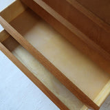 haute commode scandinave chêne clair danemark années 60 design nordique vintage