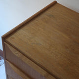 haute commode scandinave chêne clair danemark années 60 design nordique vintage