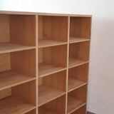 Meuble à casiers vintage en bois – style atelier