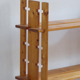 bibliothèque pin massif style charlotte perriand années 80 mobilier vintage