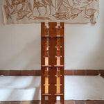 bibliothèque pin massif style charlotte perriand années 80 mobilier vintage