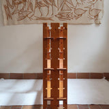 bibliothèque pin massif style charlotte perriand années 80 mobilier vintage