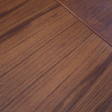 table à manger scandinave en teck massif extensible années 60 avec rallonges intégrées et piètement fuselé