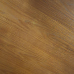 Table à manger scandinave en teck des années 60 avec deux rallonges intégrées et pieds fuselés.