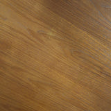 Table à manger scandinave en teck des années 60 avec deux rallonges intégrées et pieds fuselés.