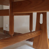 Table Ercol drop leaf en bois massif clair, plateau ovale à abattants, années 70.