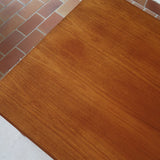 Table à manger extensible Farstrup en teck, design danois mid-century années 60, piètement bois massif et plateau rectangulaire