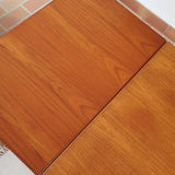 Table à manger extensible Farstrup en teck, design danois mid-century années 60, piètement bois massif et plateau rectangulaire