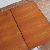 Table à manger extensible Farstrup en teck, design danois mid-century années 60, piètement bois massif et plateau rectangulaire