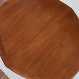 Table à manger ovale extensible en teck, design danois mid century années 60, piètement central et rallonges intégrées
