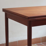 table à rallonges scandinave teck danemark années 60 petit format design nordique