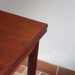 table à rallonges scandinave teck danemark années 60 petit format design nordique