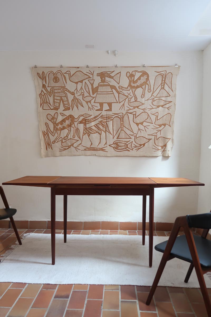 table à rallonges scandinave teck danemark années 60 petit format design nordique