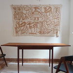 table à rallonges scandinave teck danemark années 60 petit format design nordique