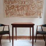 table à rallonges scandinave teck danemark années 60 petit format design nordique