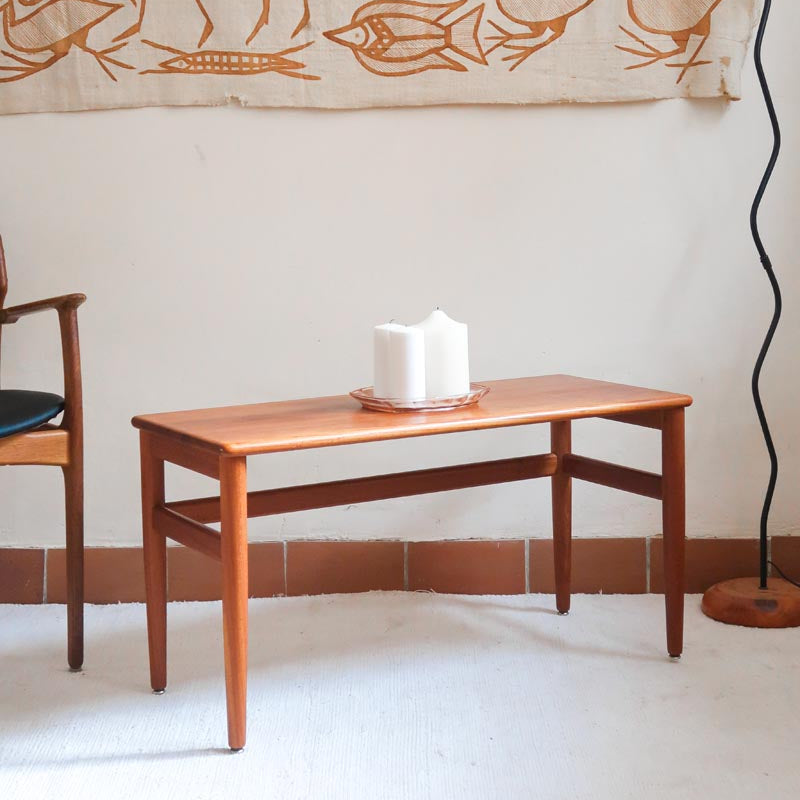 table basse scandinave teck danemark années 60 design hvidt molgaard