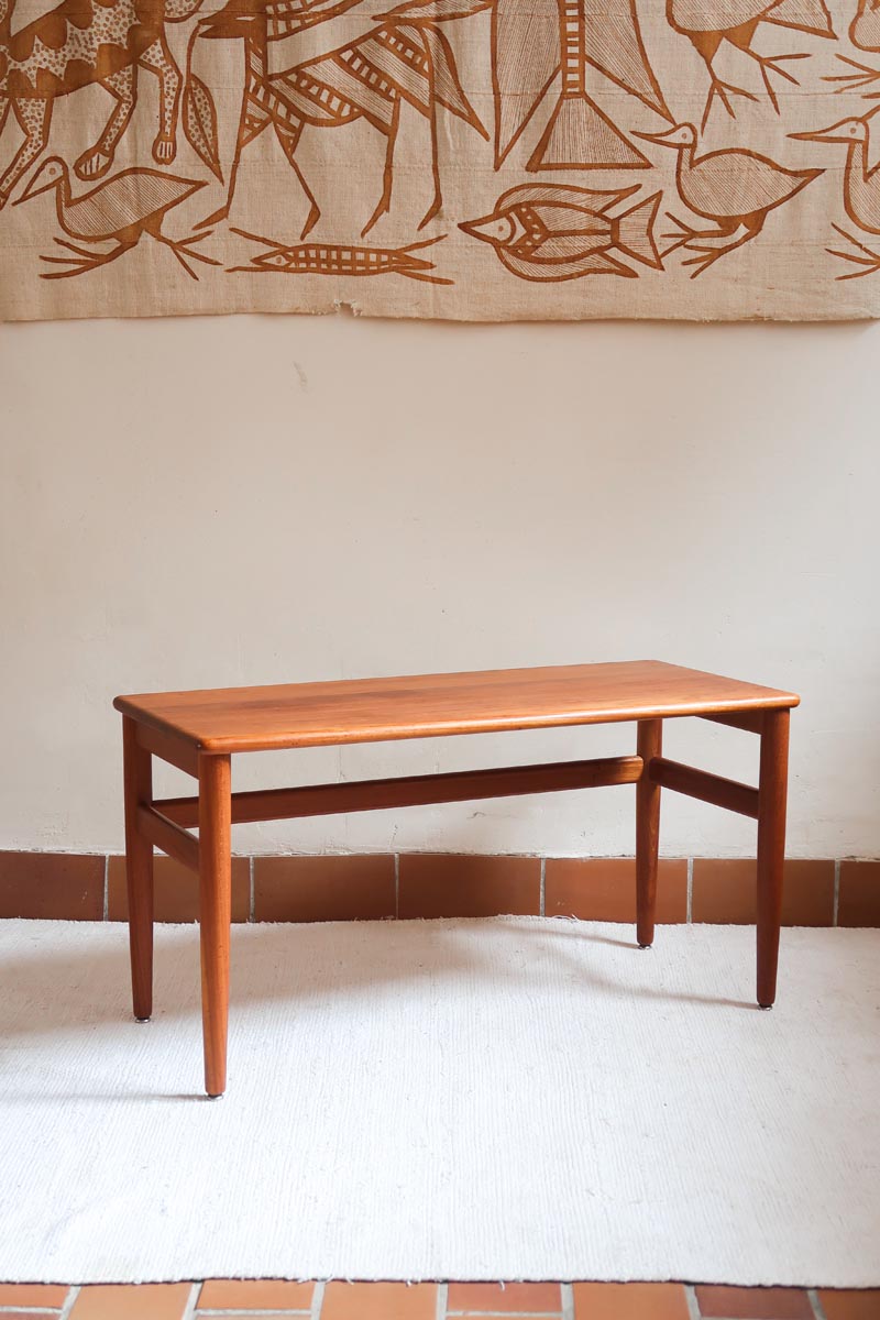 table basse scandinave teck danemark années 60 design hvidt molgaard