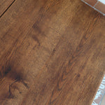 Table à manger vintage en chêne massif, pieds tournés à bobines, socle plein, plateau ouvrant central, art déco rustique esprit Charles Dudouyt