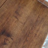 Table à manger vintage en chêne massif, pieds tournés à bobines, socle plein, plateau ouvrant central, art déco rustique esprit Charles Dudouyt