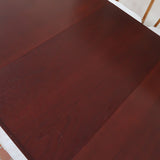 Table à manger ovale Skovby en teck, avec piètement central et deux rallonges intégrées, design danois années 60.