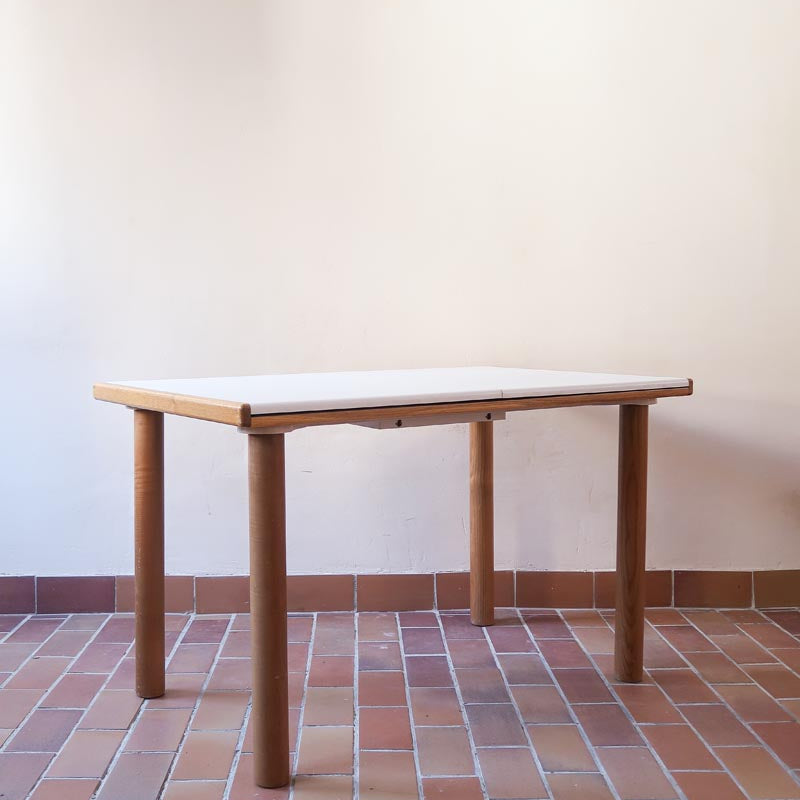 table manger vintage chaise scandinave rustique paille mid-century charlotte perriand orme Hank Lowenstein Padua