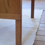Table à manger scandinave extensible en chêne clair années 60, deux abattants intégrés, jusqu'à 12 couverts, pieds droits