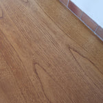 Table à manger scandinave extensible en teck années 60, allonges papillon latérales, pieds fuseau, jusqu'à 10 couverts